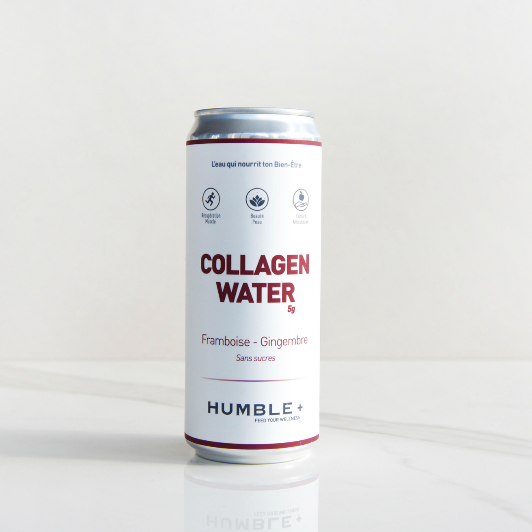Collagène à boire. Boisson au collagène. Collagène Marin. Collagen water. Humble+