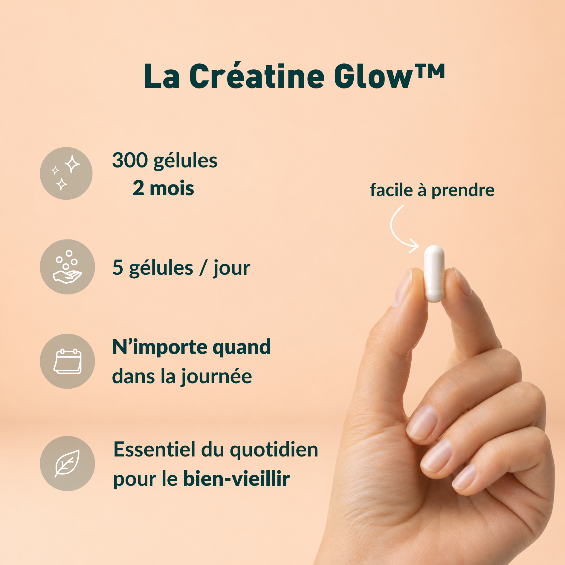Créatine Glow™ gélules